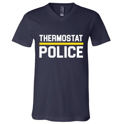 Thermostat Police Logo V-Neck T-Shirt