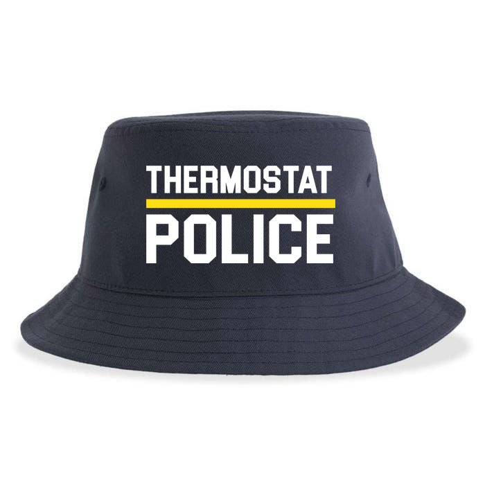 Thermostat Police Logo Sustainable Bucket Hat