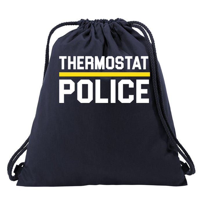 Thermostat Police Logo Drawstring Bag