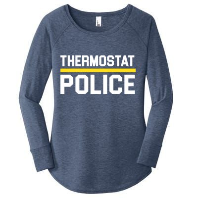 Thermostat Police Logo Women's Perfect Tri Tunic Long Sleeve Shirt