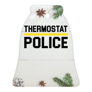 Thermostat Police Logo Ceramic Bell Ornament