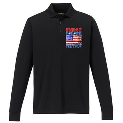 These Colors Don't Run Performance Long Sleeve Polo