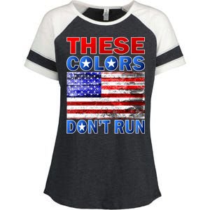 These Colors Don't Run Enza Ladies Jersey Colorblock Tee