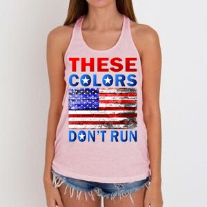 These Colors Don't Run Women's Knotted Racerback Tank