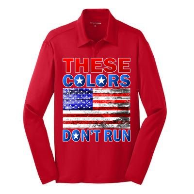 These Colors Don't Run Silk Touch Performance Long Sleeve Polo