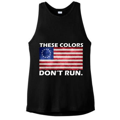 These Colors Don't Run Betsy Ross Flag Ladies PosiCharge Tri-Blend Wicking Tank
