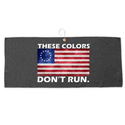 These Colors Don't Run Betsy Ross Flag Large Microfiber Waffle Golf Towel