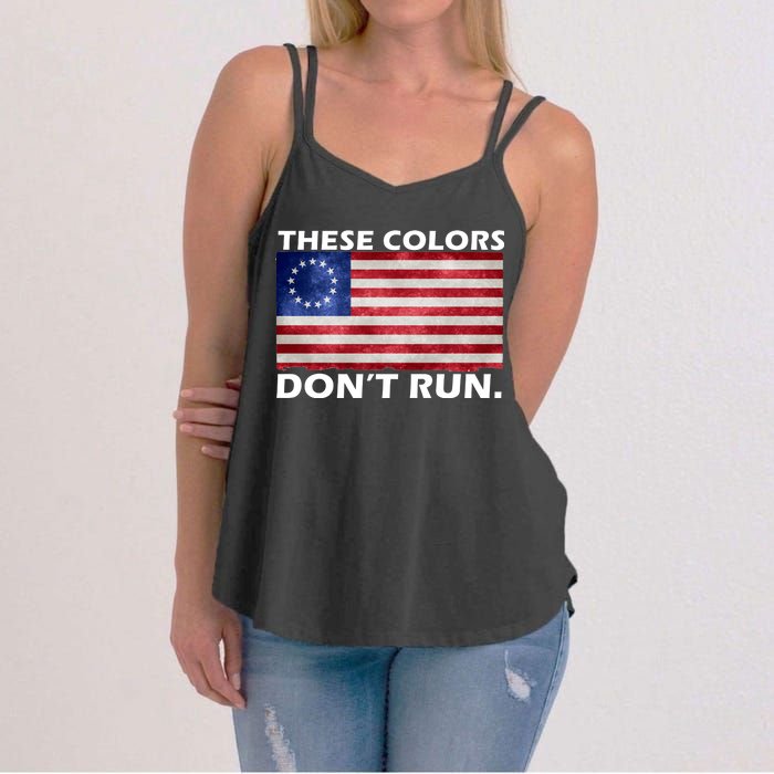 These Colors Don't Run Betsy Ross Flag Women's Strappy Tank