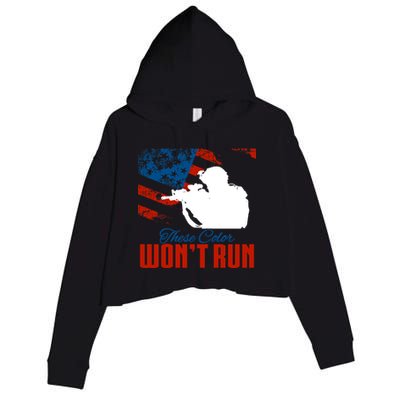 These Colors Won't Run Crop Fleece Hoodie