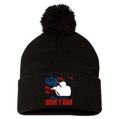 These Colors Won't Run Pom Pom 12in Knit Beanie