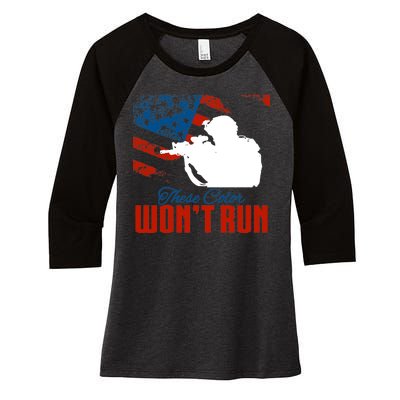 These Colors Won't Run Women's Tri-Blend 3/4-Sleeve Raglan Shirt