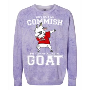 They Call Me Commish GOAT Colorblast Crewneck Sweatshirt