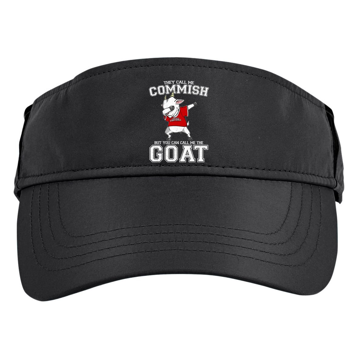 They Call Me Commish GOAT Adult Drive Performance Visor