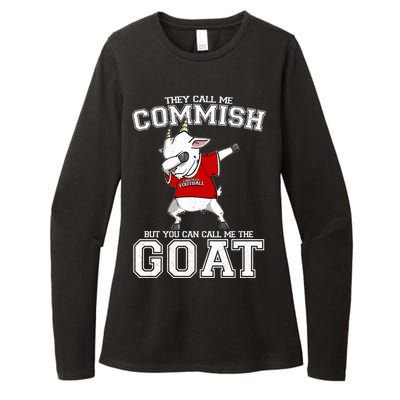 They Call Me Commish GOAT Womens CVC Long Sleeve Shirt