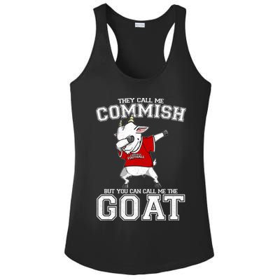 They Call Me Commish GOAT Ladies PosiCharge Competitor Racerback Tank