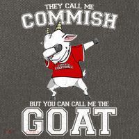 They Call Me Commish GOAT Cotton Canvas Backpack