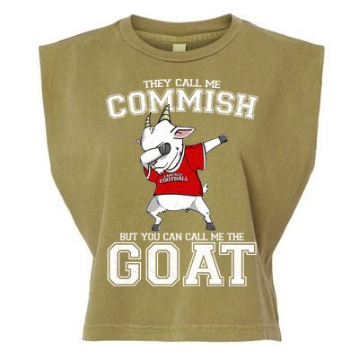 They Call Me Commish GOAT Garment-Dyed Women's Muscle Tee