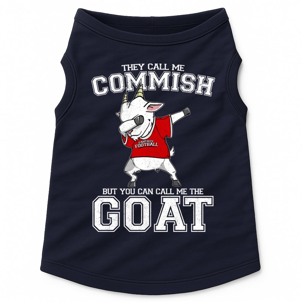 They Call Me Commish GOAT Doggie Tank