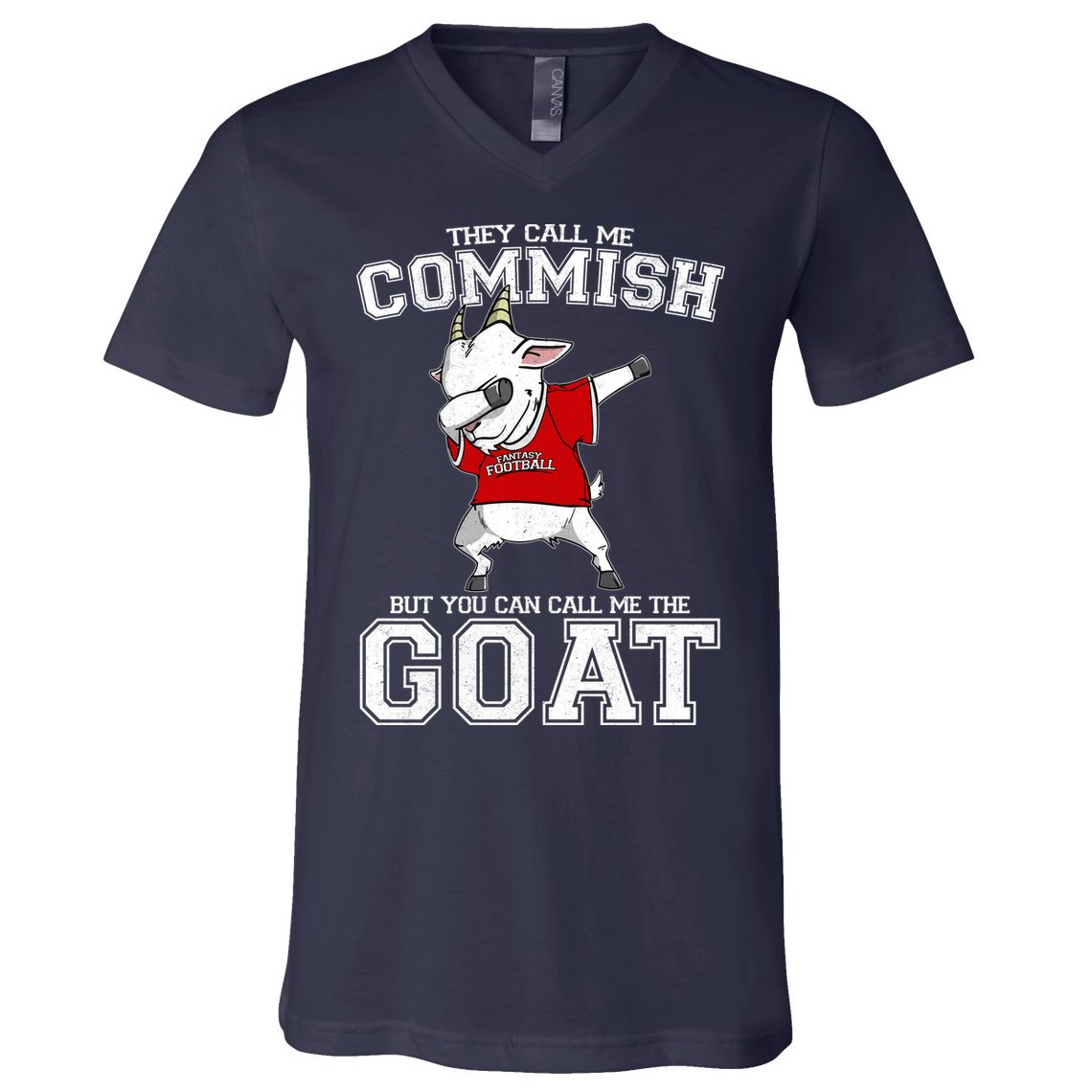 They Call Me Commish GOAT V-Neck T-Shirt