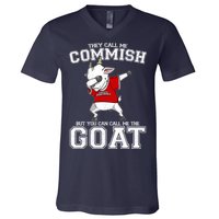 They Call Me Commish GOAT V-Neck T-Shirt