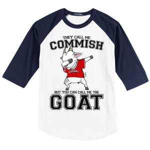 They Call Me Commish GOAT Baseball Sleeve Shirt