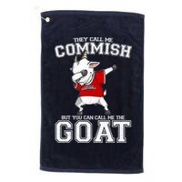 They Call Me Commish GOAT Golf Towel