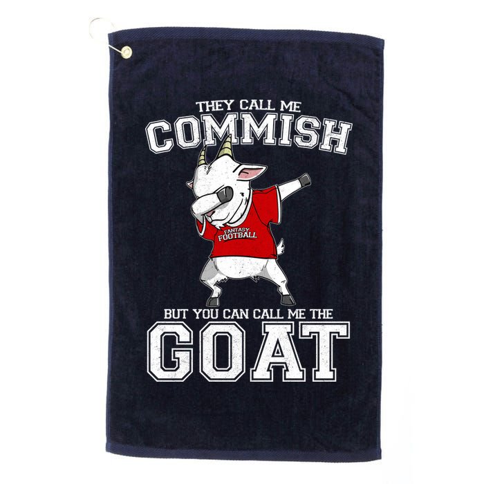 They Call Me Commish GOAT Golf Towel