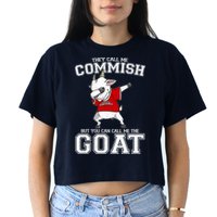 They Call Me Commish GOAT Crop Top