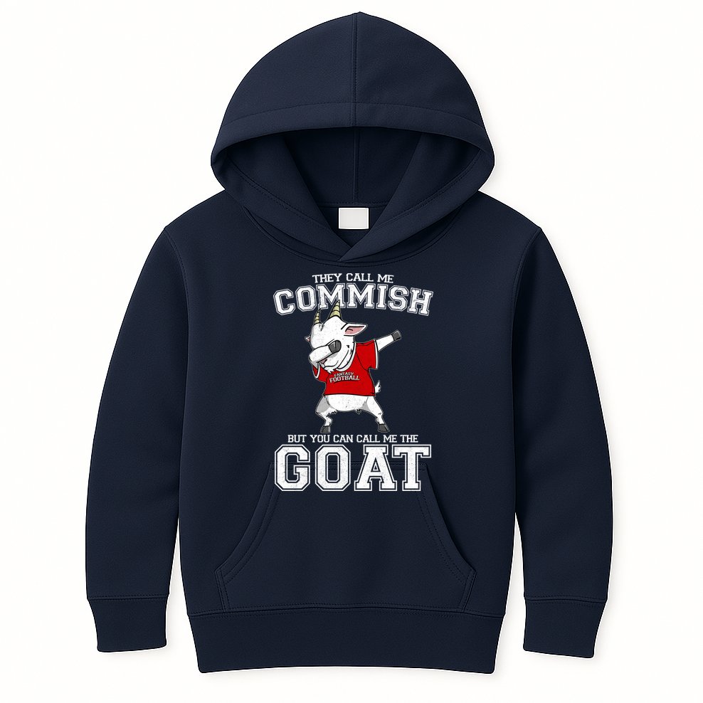 They Call Me Commish GOAT Kids Hoodie