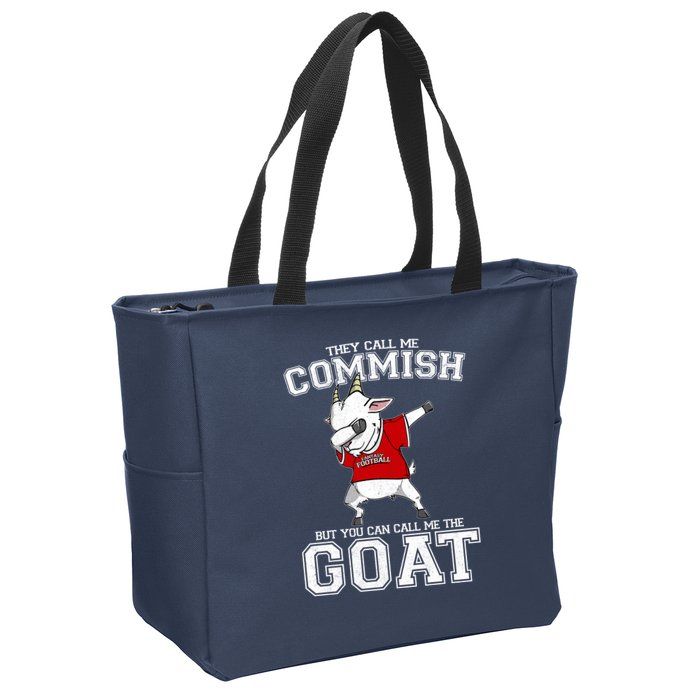 They Call Me Commish GOAT Zip Tote Bag