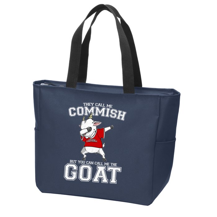 They Call Me Commish GOAT Zip Tote Bag