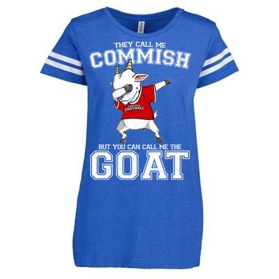 They Call Me Commish GOAT Enza Ladies Jersey Football T-Shirt