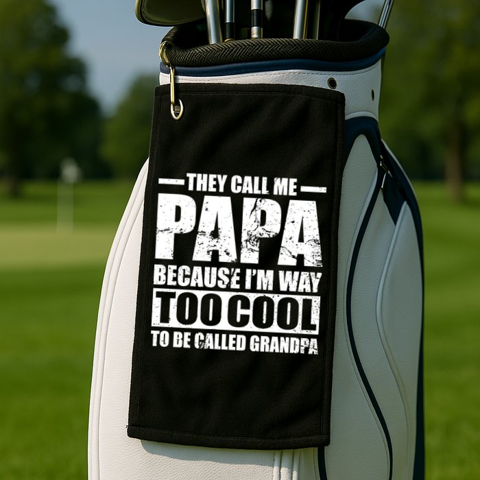 They Call Me Papa Because I'm Too Cool To Be Called Grandpa Golf Towel