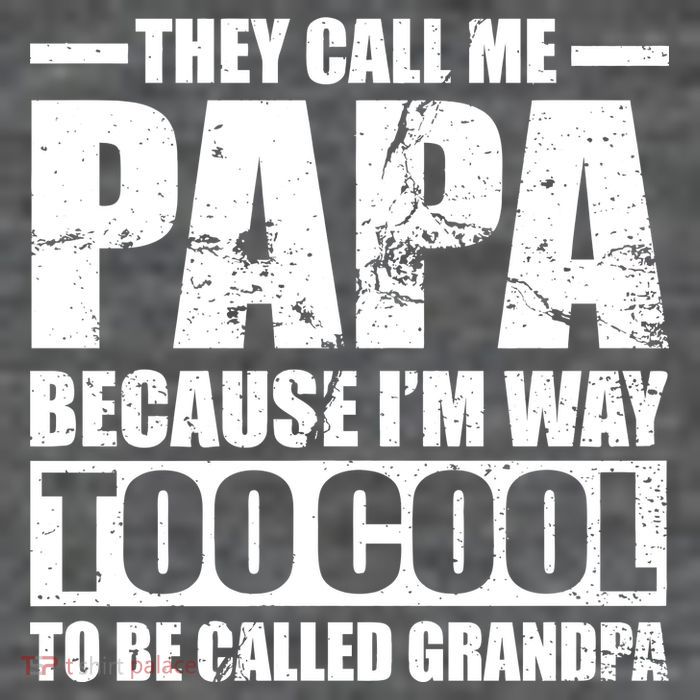 They Call Me Papa Because I'm Too Cool To Be Called Grandpa Short Acrylic Beanie