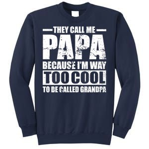 They Call Me Papa Because I'm Too Cool To Be Called Grandpa Sweatshirt