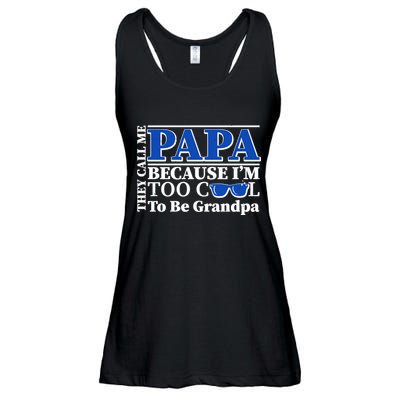 They Call Me Papa Because I'm Too Cool To Be Grandpa Ladies Essential Flowy Tank