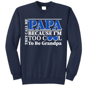 They Call Me Papa Because I'm Too Cool To Be Grandpa Sweatshirt