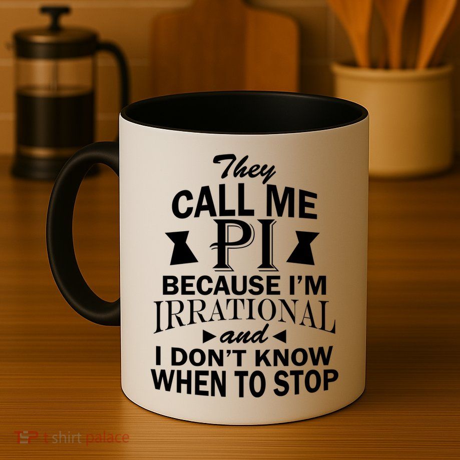 They Call Me PI Because I'm Irrational Mug