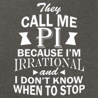 They Call Me PI Because I'm Irrational Cotton Canvas Backpack