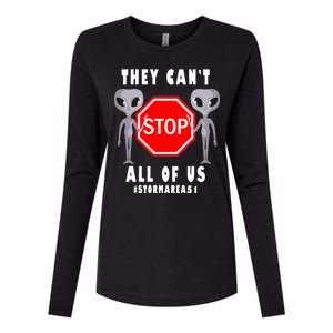 They Can't Stop All Of Us Aliens Storm Area 51 Womens Cotton Relaxed Long Sleeve T-Shirt