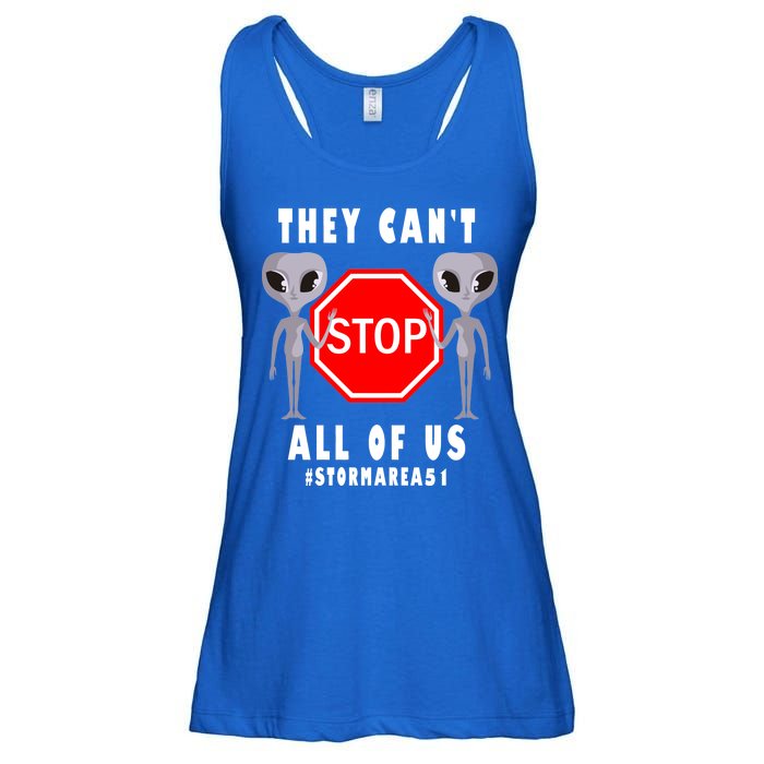 They Can't Stop All Of Us Aliens Storm Area 51 Ladies Essential Flowy Tank