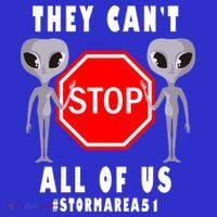 They Can't Stop All Of Us Aliens Storm Area 51 Pom Pom 12in Knit Beanie