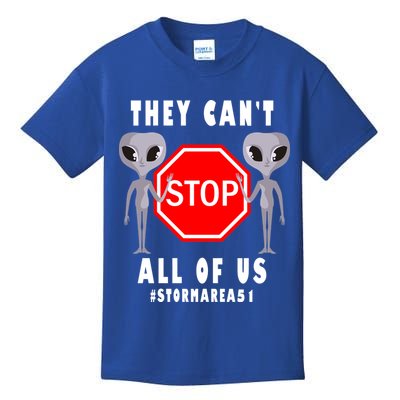 They Can't Stop All Of Us Aliens Storm Area 51 Kids T-Shirt