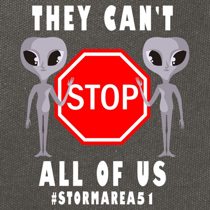 They Can't Stop All Of Us Aliens Storm Area 51 Cotton Canvas Backpack