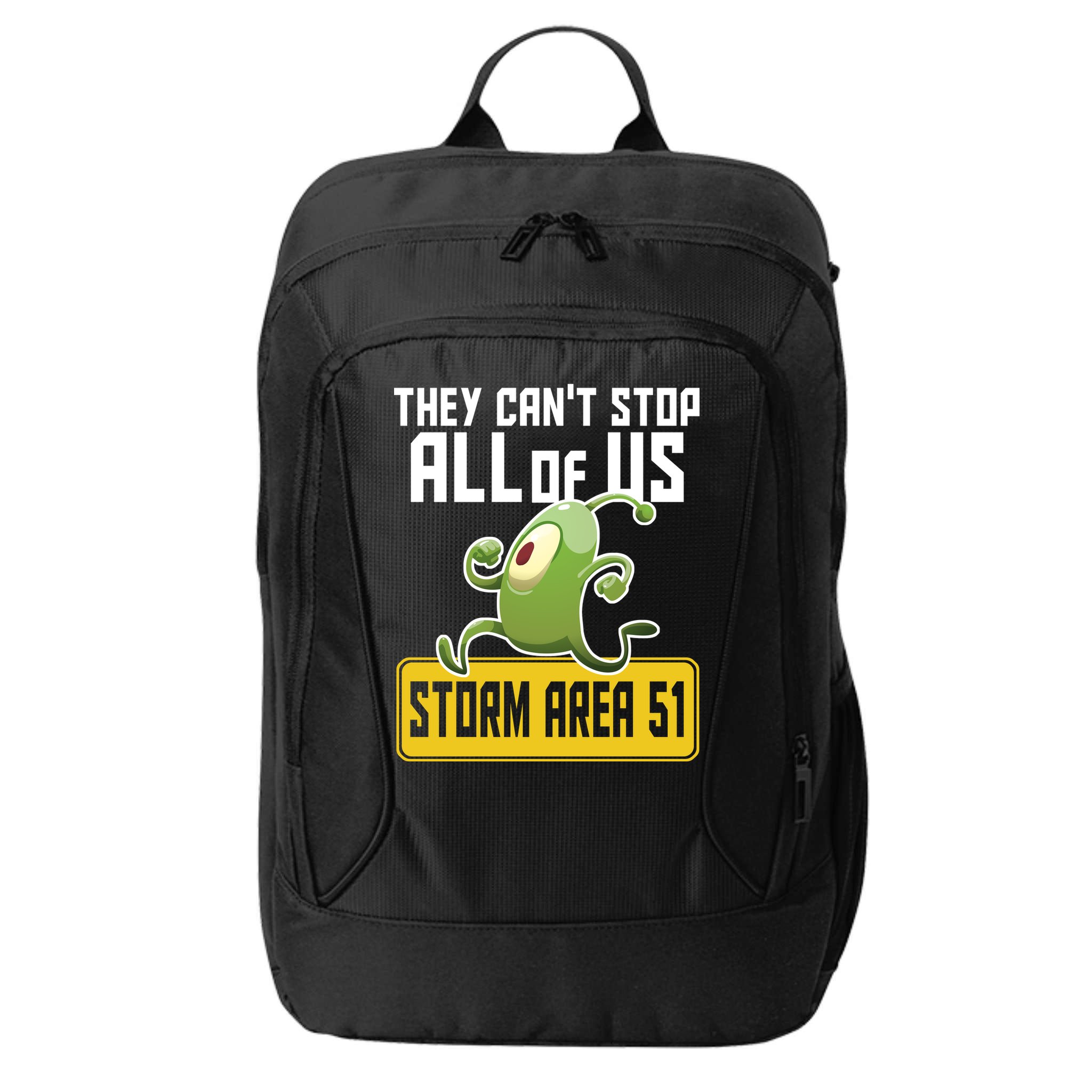 They Can't Stop Us All Storm Area 51 Alien Running City Backpack