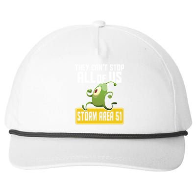 They Can't Stop Us All Storm Area 51 Alien Running Snapback Five-Panel Rope Hat