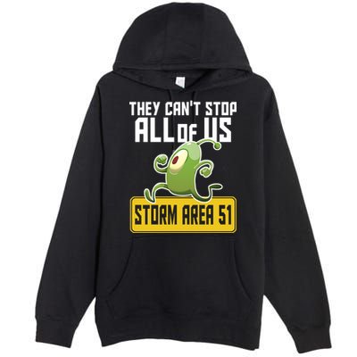 They Can't Stop Us All Storm Area 51 Alien Running Premium Pullover Hoodie