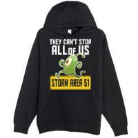 They Can't Stop Us All Storm Area 51 Alien Running Premium Pullover Hoodie