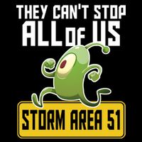 They Can't Stop Us All Storm Area 51 Alien Running Ladies PosiCharge Competitor Racerback Tank
