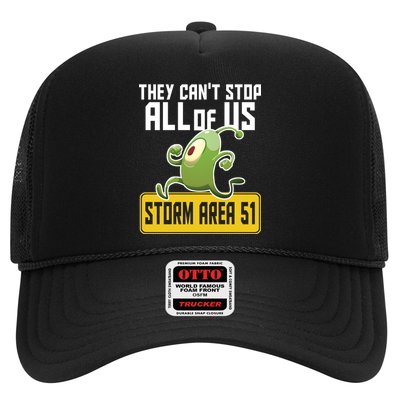 They Can't Stop Us All Storm Area 51 Alien Running Trucker Hat
